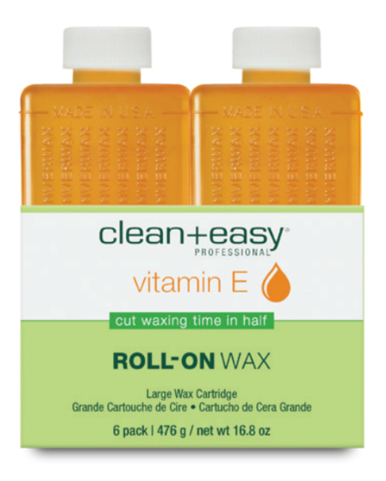 Clean + Easy Vitamin E Infused Roll-on Wax 6 pack